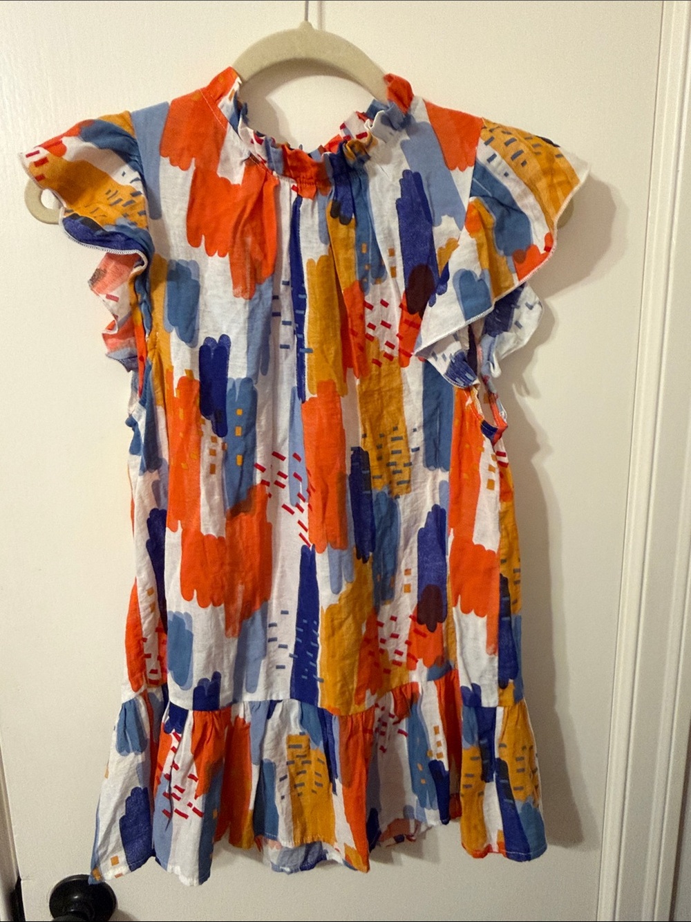 Jodifl Small Brushstroke Ruffle Dress